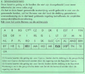 Autoverzekering buitenland