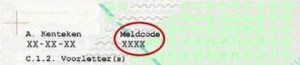 meldcode kentekenbewijs